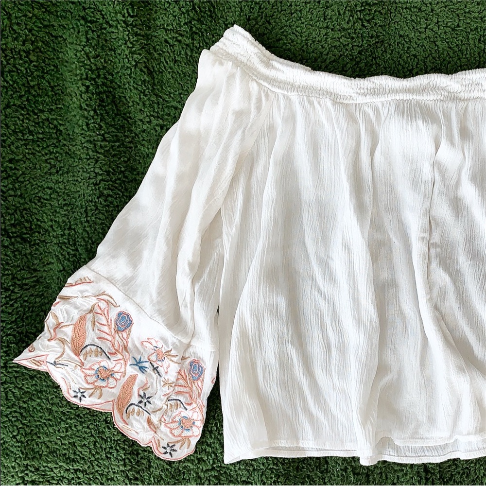 embroidered floral blouse